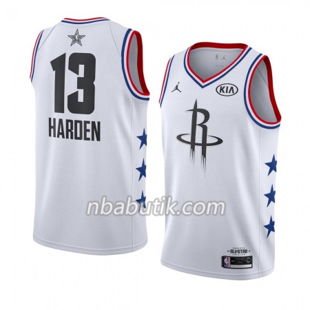 NBA Mænd Trøje Houston Rockets James Harden 13 2019 All-Star Jordan Brand Hvid Swingman NBA Mænd Trøje Houston Rockets James Harden 13 2019 All-Star Jordan Brand Hvid Swingman